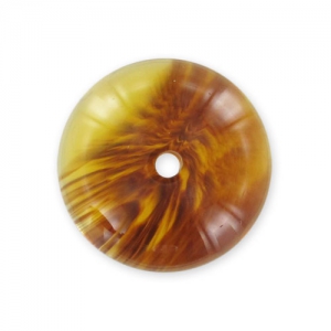 Demi-boule 18 mm imitation Ambre x1