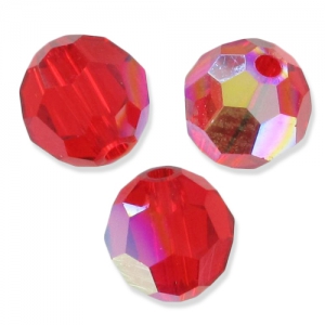 Rondes PureCrystal 5000 4 mm Light Siam AB x20