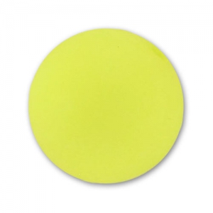 Perle ronde Polaris Dépolie 12 mm Jaune Fluo x1