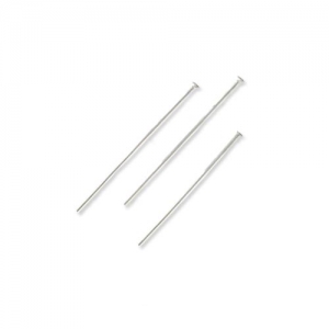 Clous tête plate 25x0.6 mm en Acier inox x10