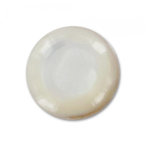 Cabochon rond 8 mm Nacre Blanc x1