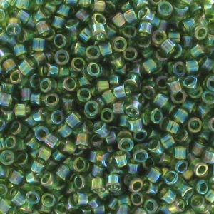 Miyuki Delica 11/0 DB1247 - Transparent Olive AB x8g