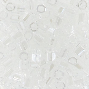 Miyuki Delica 8/0 Hex Cut DBLC0050 - Luster Crystal x10g