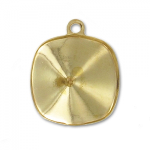 Serti pendentif à coller pour cabochon PureCrystal 4470 10 mm - Doré x1