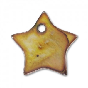 Sequins étoile Nacre 14 mm Bronze x10