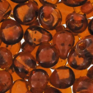 Mini-gouttes Miyuki 3.4 mm DPF34 - Red Lined Dark Topaz x8g