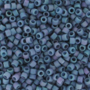 Miyuki Delica 11/0 DB0376 - Mat Metallic Steel Blue Luster x8g
