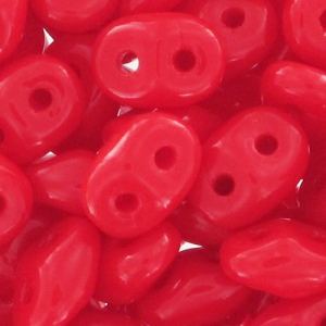 SuperDuo 2,5x5 mm Red Coral  x10g