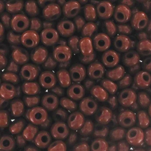 Preciosa Perles rocailles 11/0 2 mm - Opaque Chocolate x10g
