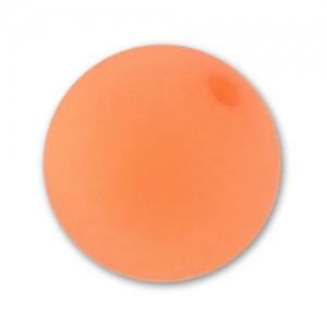 Perle ronde Polaris Dépolie 10 mm Orange Fluo x1
