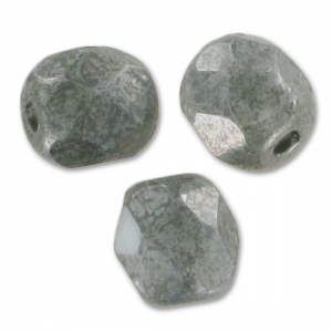 Facettes 3 mm Opaque Grey Ceramic Look x50