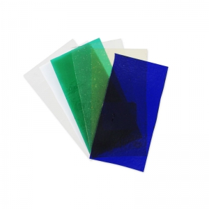 Assortiment de plaques de verre Murano COE104 5x10 cm Multicolore x6