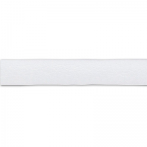 Lacet cuir reconstitué double-face 3 mm Blanc x1m