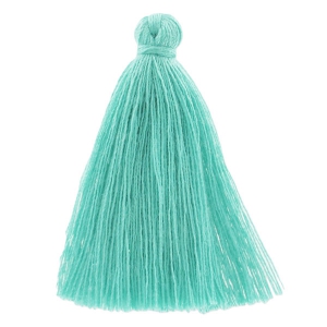 Pompon imitation coton 43-46 mm Teal x1