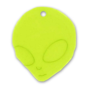 Pendentif Alien 32x28 mm Anis x1