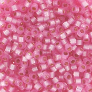 Miyuki Delica 11/0 DB0625 - Dyed Rose Silver Lined Alabaster x8g