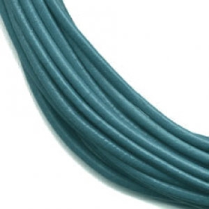 Cordon cuir 1 mm Dark Blue Jean x 2.95 m