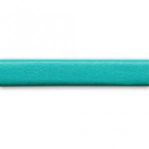 Lacet cuir reconstitué double-face 3 mm Turquoise x1m