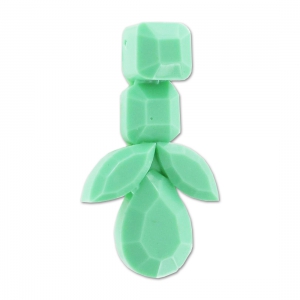 Pendentif combinaison cabochons 41 mm Mint x1