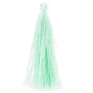 Pompon imitation soie 88-93 mm Mint x1