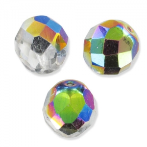 Facettes 12 mm Crystal Vitrail Medium x5
