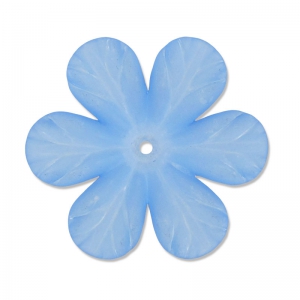 Fleur 33 mm Bleu Frosted