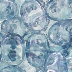 SuperDuo 2,5x5 mm Luster Transparent Blue x10g