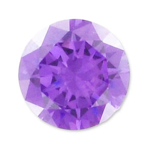 Cabochons en Oxyde de Zirconium ronds 3.25 mm Medium Purple x10