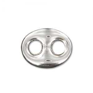 Intercalaire grain de café 10,5x8 mm en Argent 925 x1