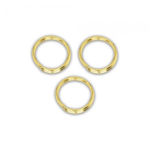 Anneaux doubles 5.2x0.6 mm en Gold filled (or laminé)  x10
