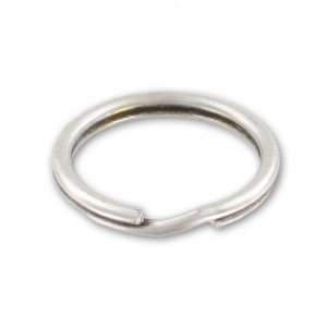 Porte clés anneau 20 mm à personnaliser - Placage Argent fin vieilli x1