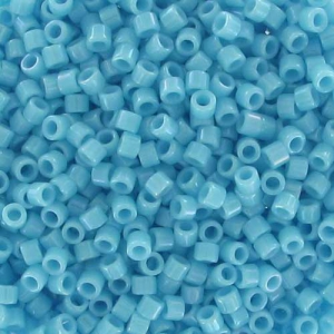 Miyuki Delica 11/0 DB0215 - Opaque Turquoise Blue Luster x8g