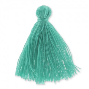 Pompon imitation coton 27-30 mm Teal x1