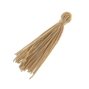 Pompon textile sans attache 7.5 cm Sand
