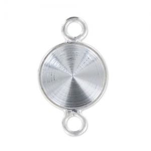Serti intercalaire à coller pour cabochon PureCrystal 1122 8 mm - Argenté x1