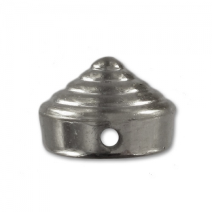 Cônes spirale à coudre en résine CCB 10 mm black nickel x6