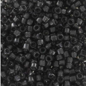 Miyuki Delica 11/0 DB1319 -  Dyed Transparent Charcoal x8g