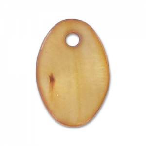 Ovales en Nacre 15x10 mm Bronze x10