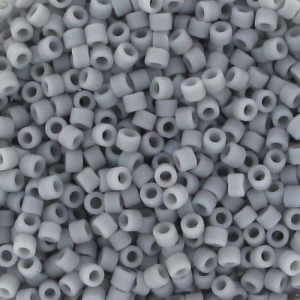 Miyuki Delica 11/0 DB1589 - Mat Opaque Ghost Gray x8g