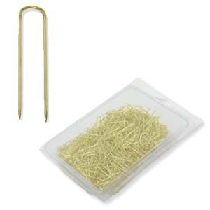 Epingles U pour maintenir les bijoux 24 mm doré x1000
