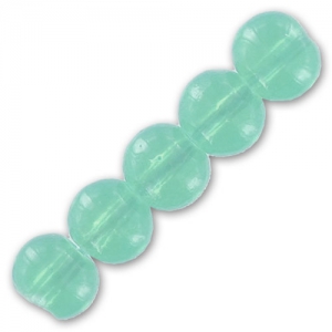 Rondes imitation jade 4 mm Aqua x50