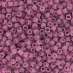 Miyuki Delica 11/0 DB0800 - Dyed Semi Mat Opaque Antique Rose x8g