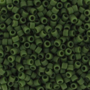 Miyuki Delica 11/0 DB1585 - Mat Opaque Avocado x8g