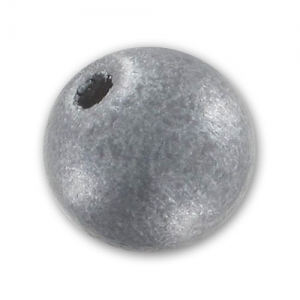 Perles rondes en bois 8 mm Argenté x20