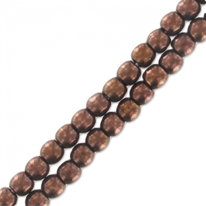 Perles en verre tchèque rondes 2 mm Dark Bronze x150