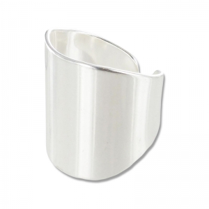 Bague large 21 mm argenté x1