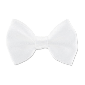Noeud en satin 37 mm Blanc