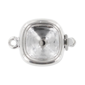 Fermoir pour cabochon PureCrystal 4470 10 mm plaqué rhodium