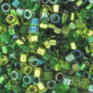 Mix Miyuki Delica 11/0 - Ever Green x8g