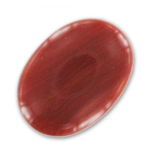 Cabochon ovale 25x18 mm Jaspe Rouge